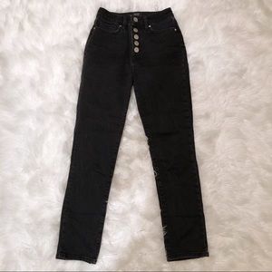 Black high waist jeans